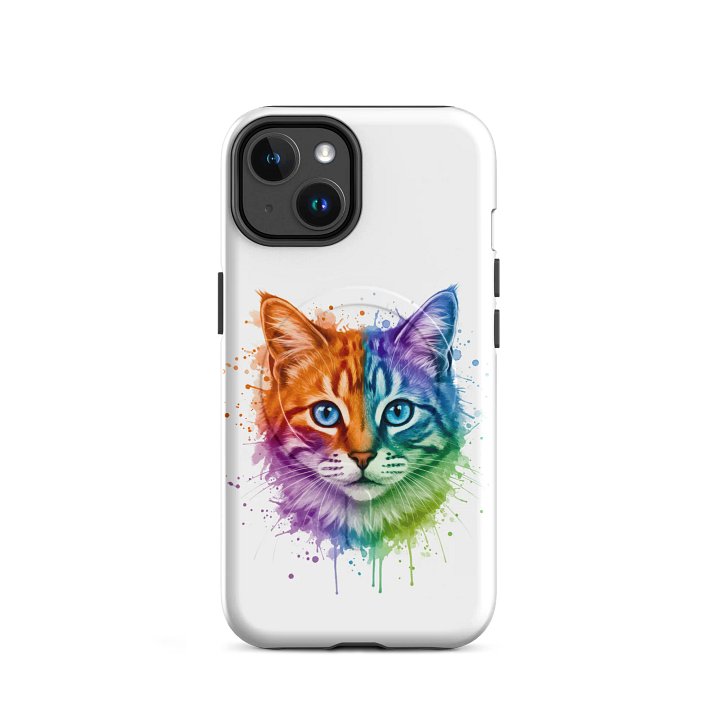 Watercolor Splash Cat Face iPhone® MagSafe® Case product image (2)