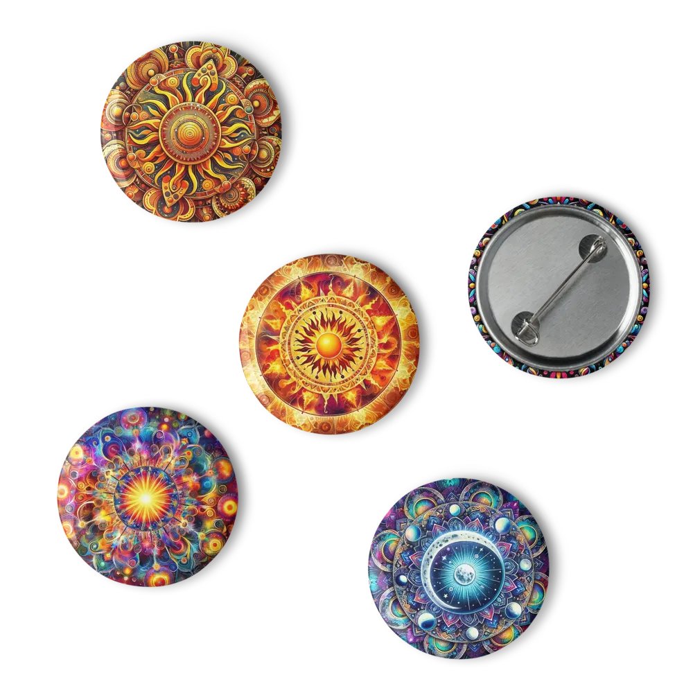 Set of Pin Buttons: Solar Flares product image (6)