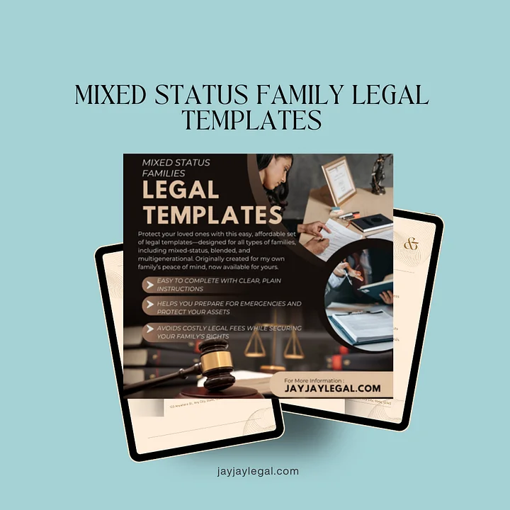 The Mixed StatusFamily Protection Legal Template Bundle Discount product image (2)