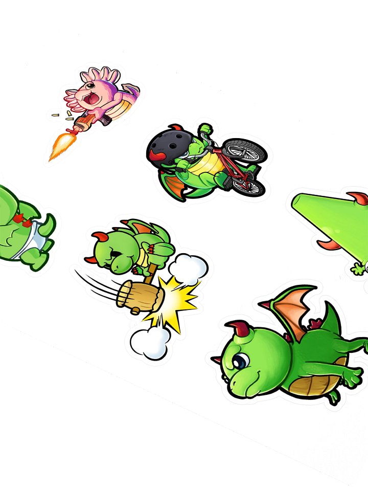The Dragon of Many Hobbies Sticker Pack product image (2)