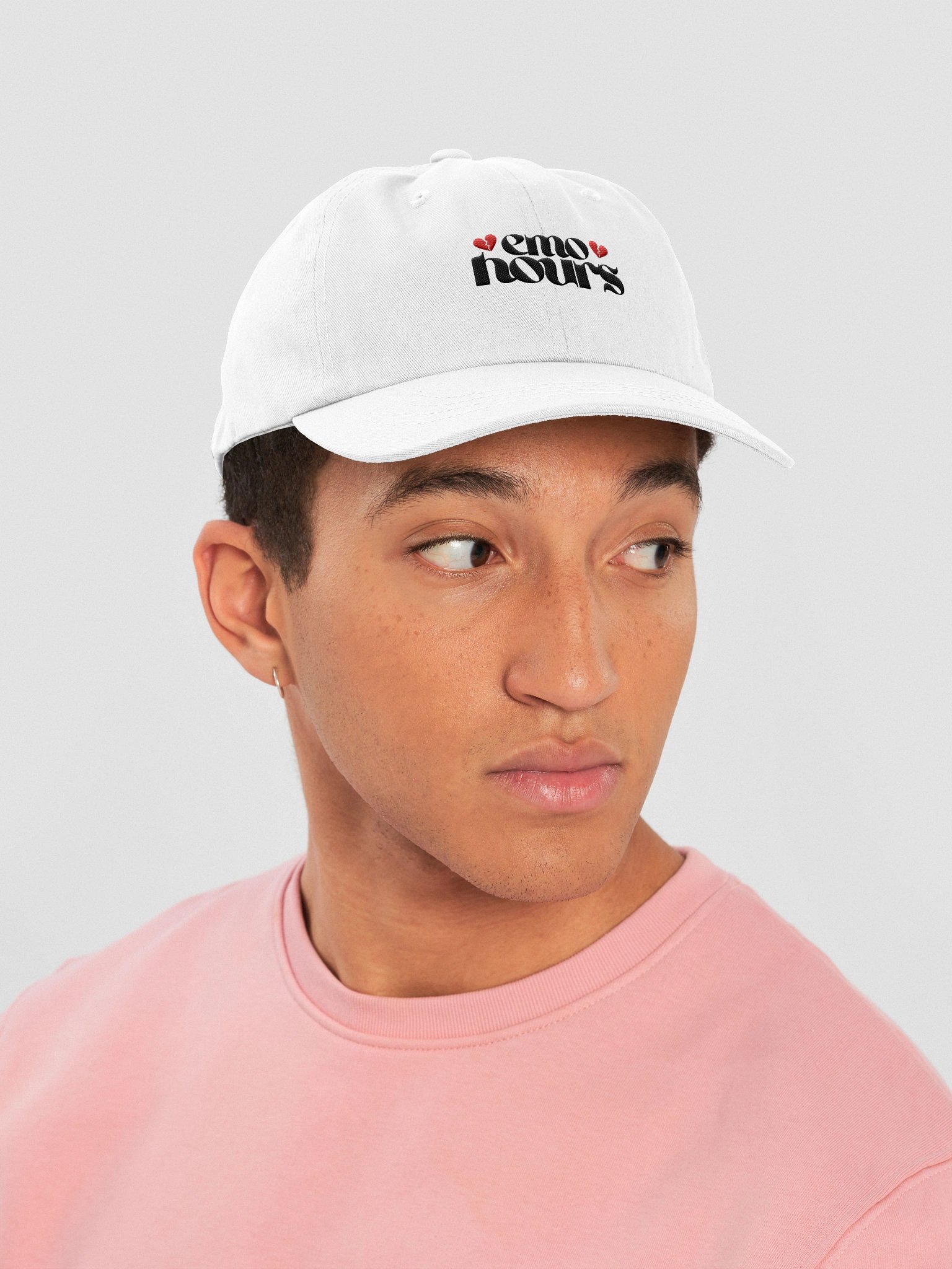 Emo Hours (Embroidered) - Dark Text Cap product image (22)