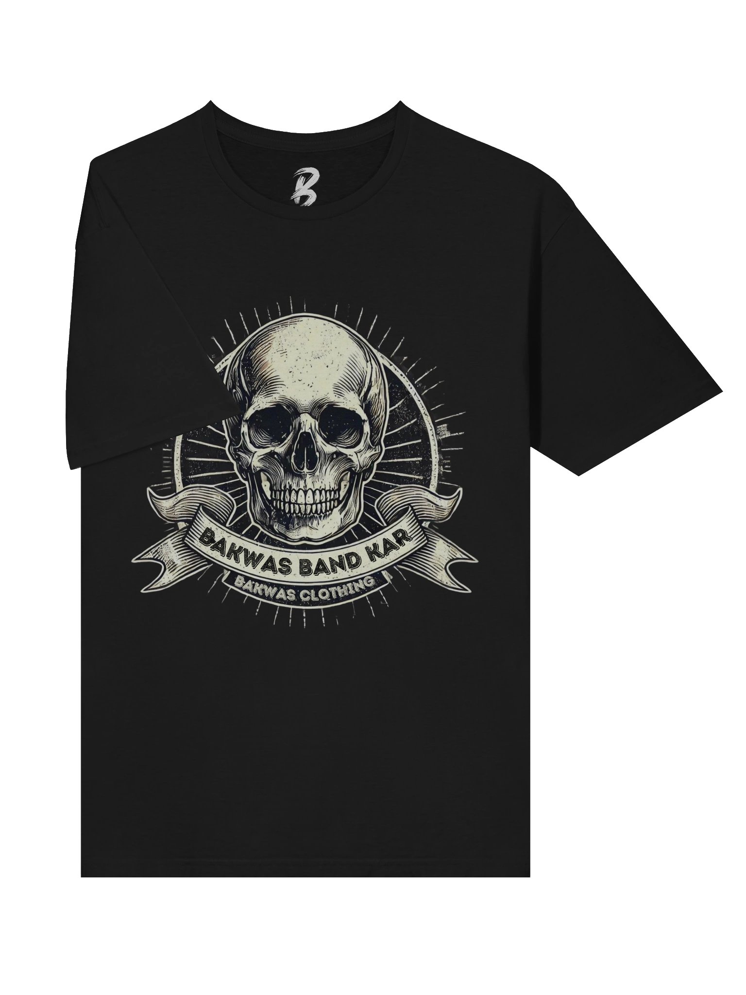 Bakwas Band Kar Skull Tee – Desi Graphic T-Shirt product image (5)