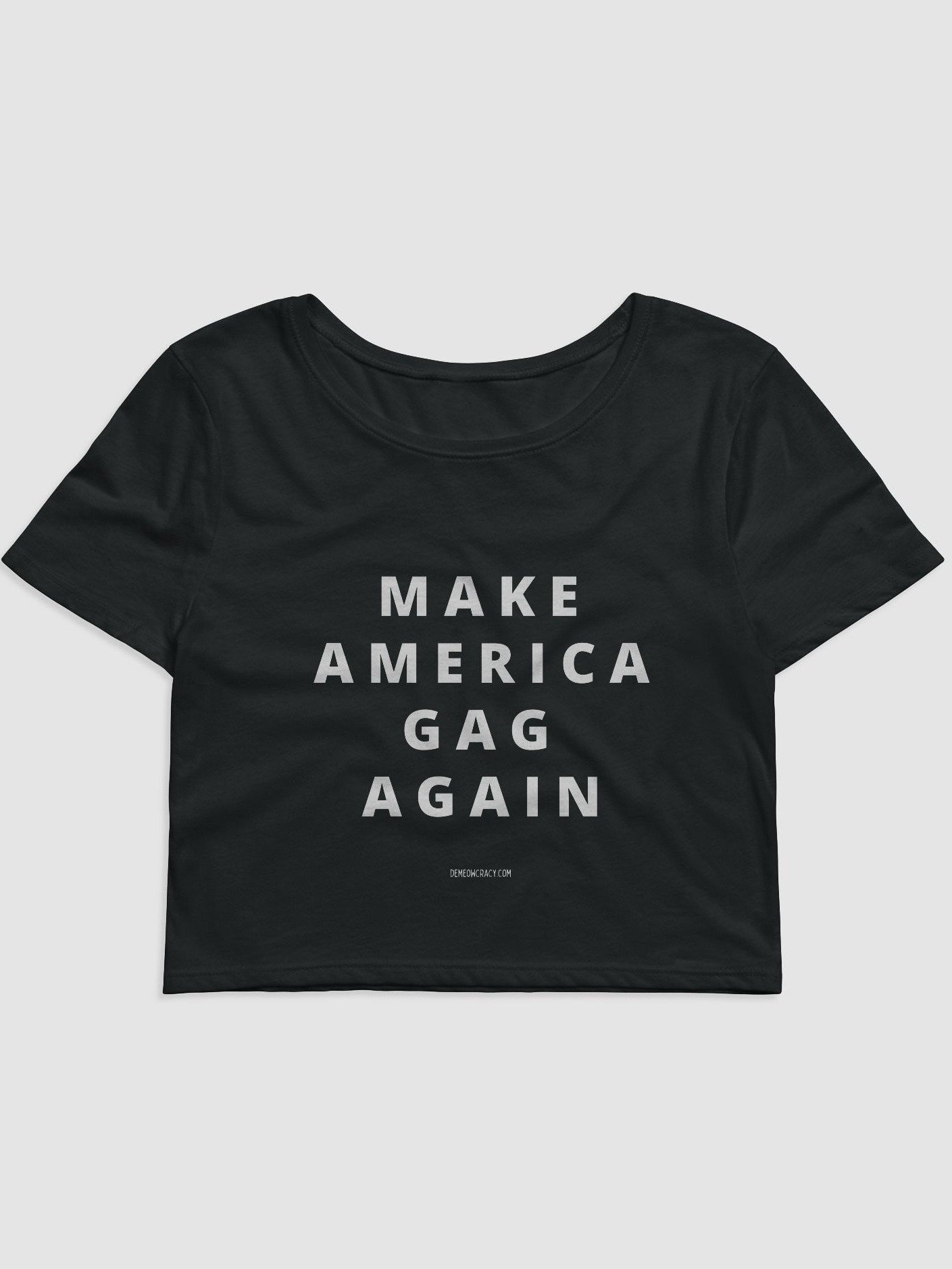 Make America Gag Again Women's Funny Crop Tee product image (1)