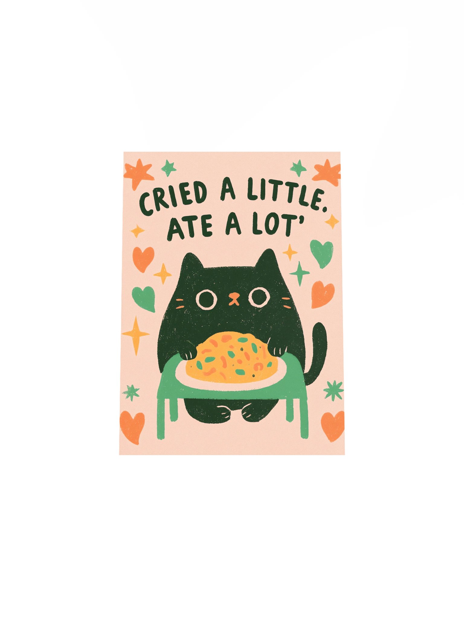 Cried a Little, Ate a Lot Cat Poster product image (17)