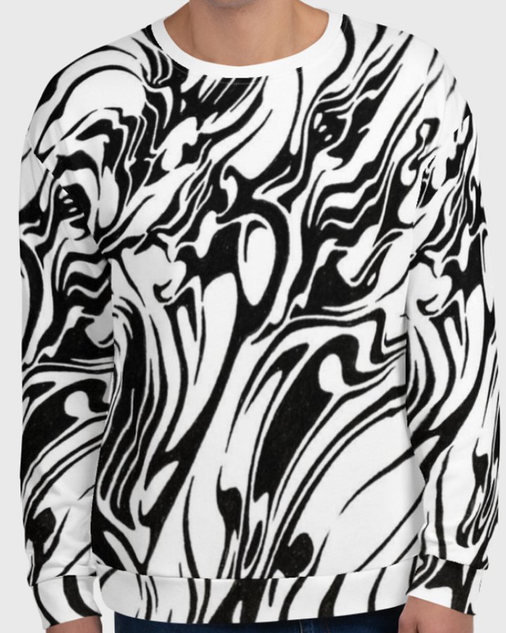 Mono Lávinci™ | Monochrome 'Infinity' Men’s Sweatshirt product image (1)