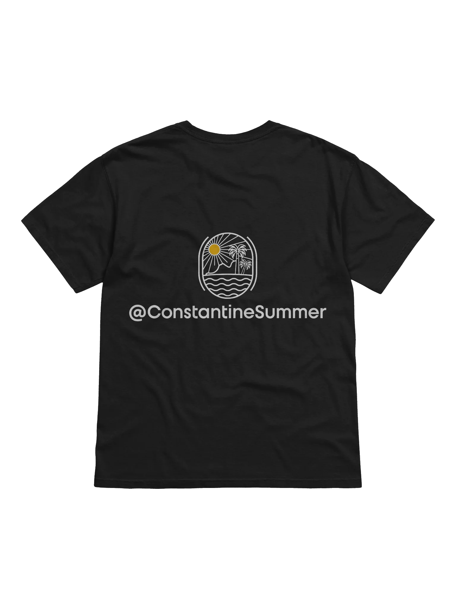 @CONSTANTINESUMMER: TROPICAL SUNSET VIBE T-SHIRT by Comfort Colors (black) product image (2)