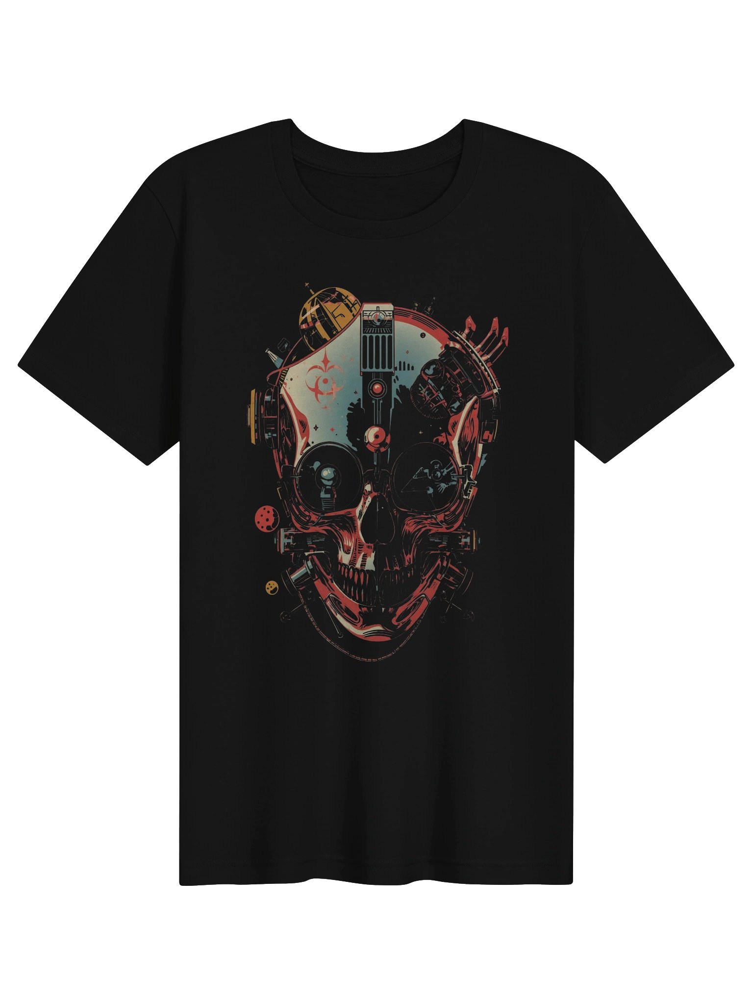 Cybernetic Skull Futurist Lightweight T-Shirt product image (1)