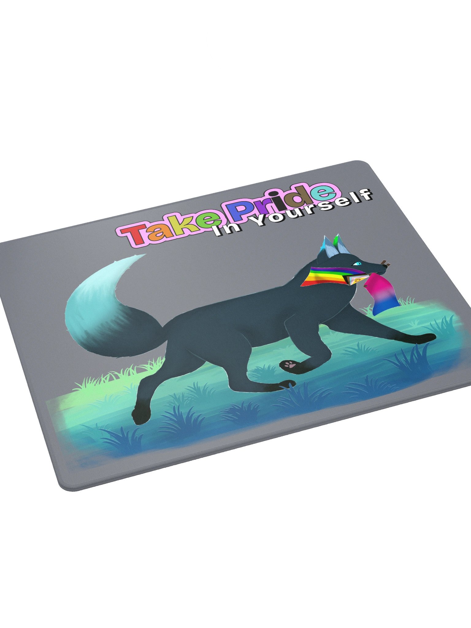 Both Flags - Take Pride In Yourself Gaming Mouse Pad product image (3)
