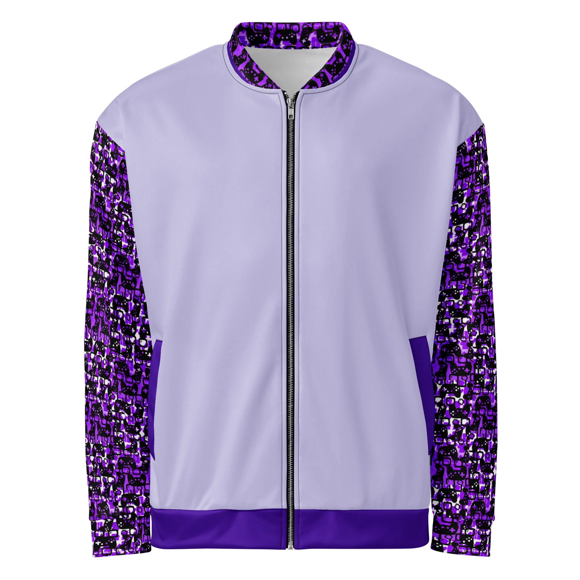 Experience Stories Unisex Bomber Jacket (Purple, Melrose, and Black) product image (1)