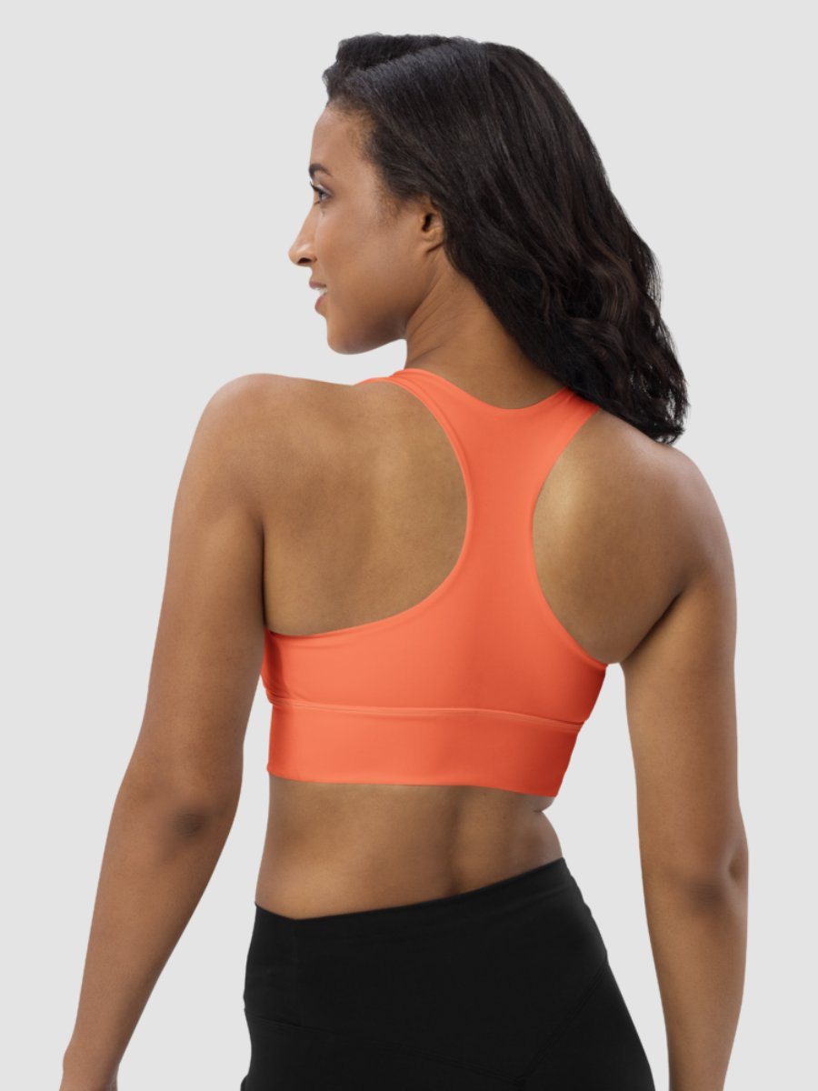Longline Sports Bra - Coral Rush product image (4)