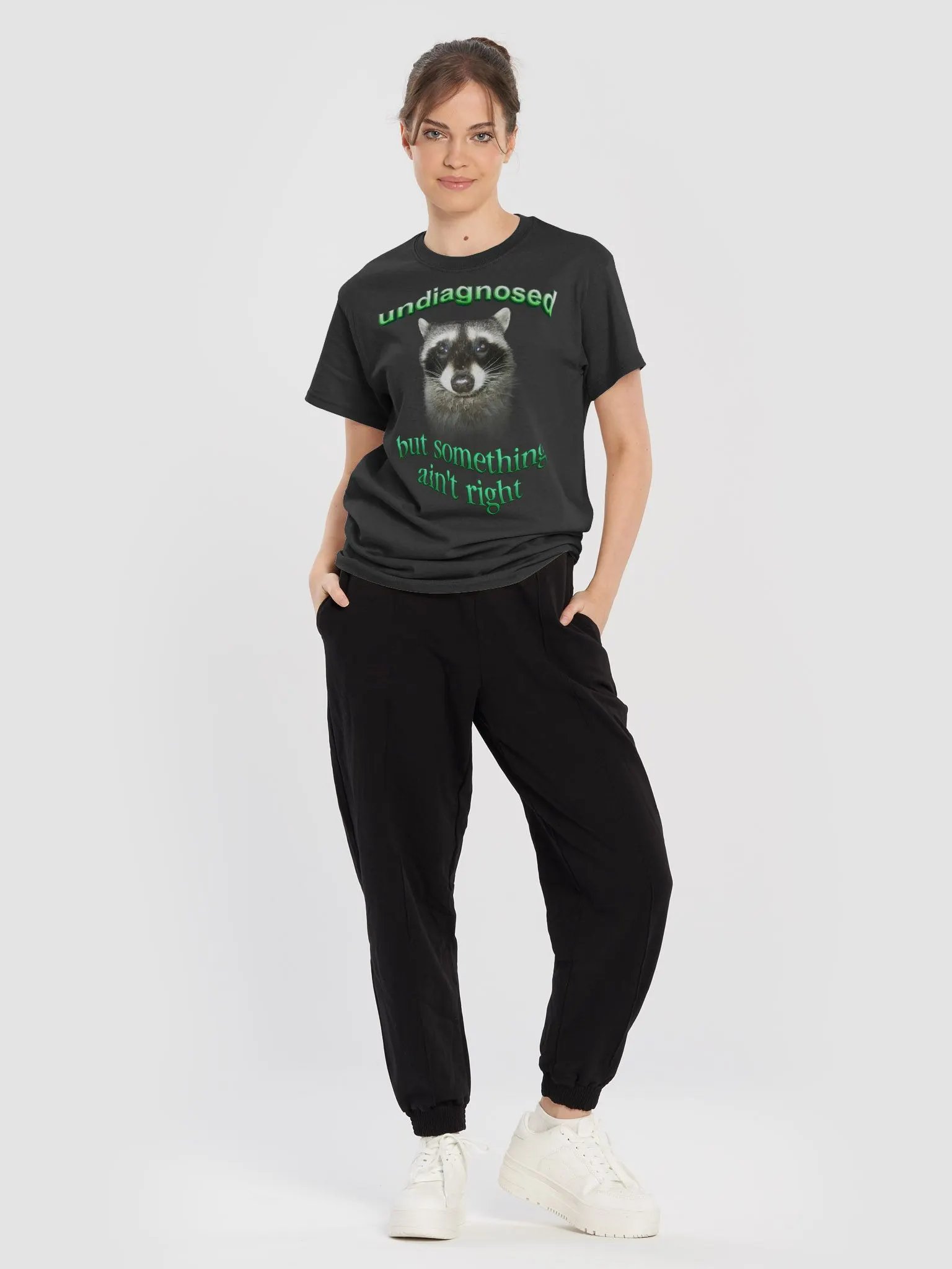 Undiagnosed but something ain't right - Raccoon T-shirt product image (5)