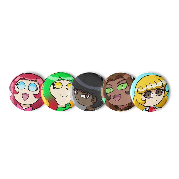 GrimMagic Protagonists (Book 1) Badges product image (1)