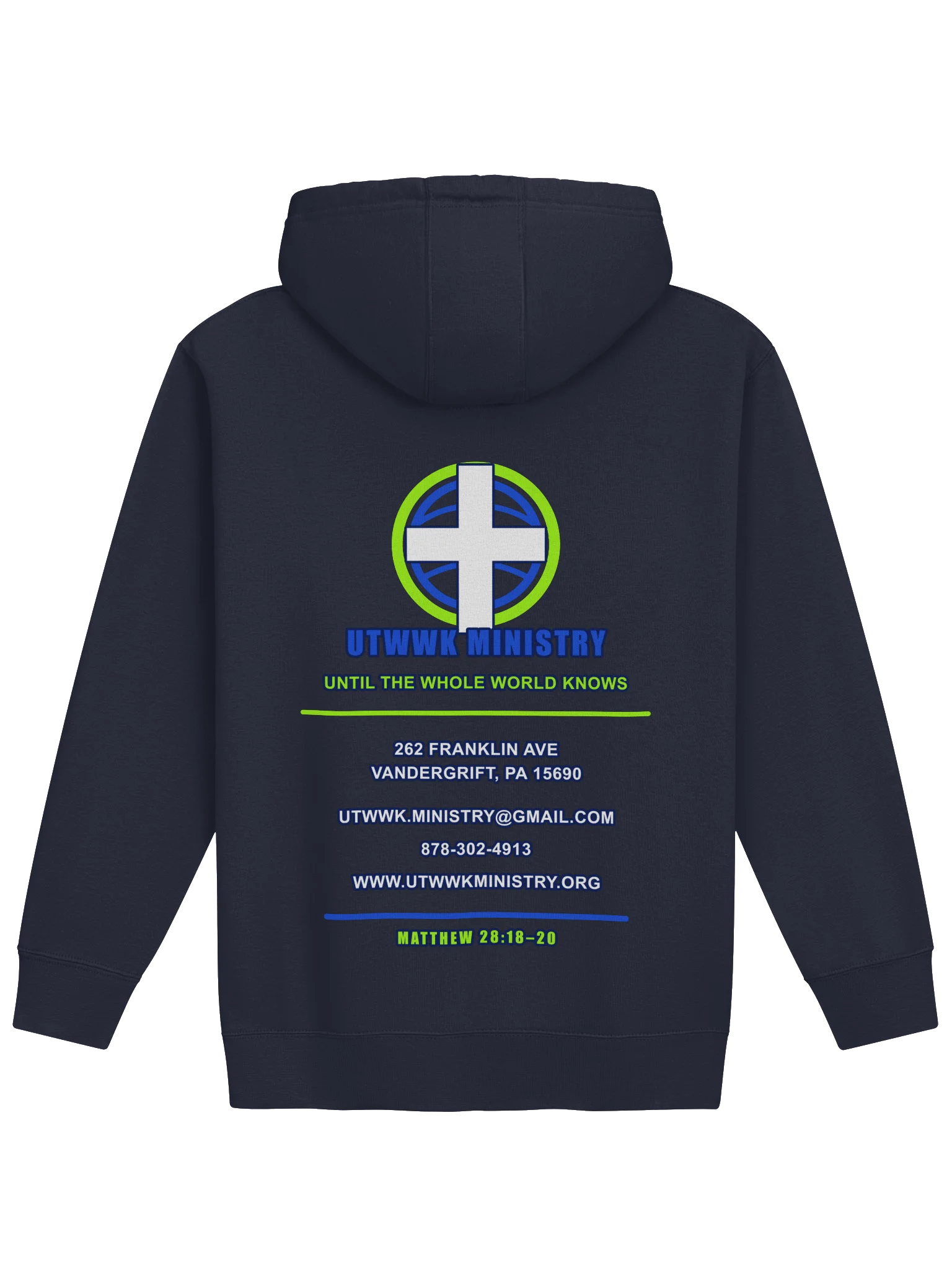 Faith Over Fear / UTWWK Ministry Contact Hoodie product image (18)
