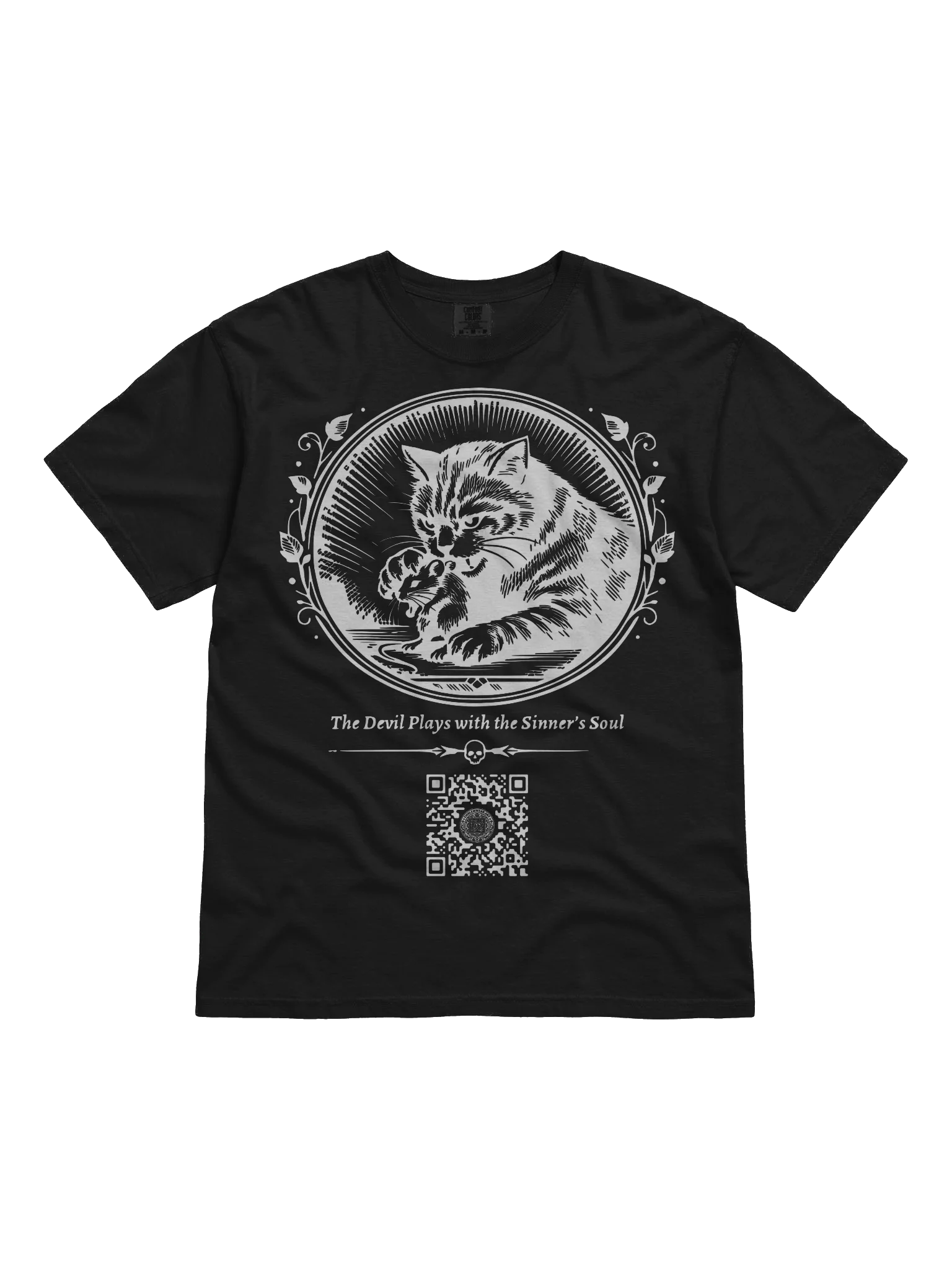 Cat and Mouse (White on Black/Color) product image (1)