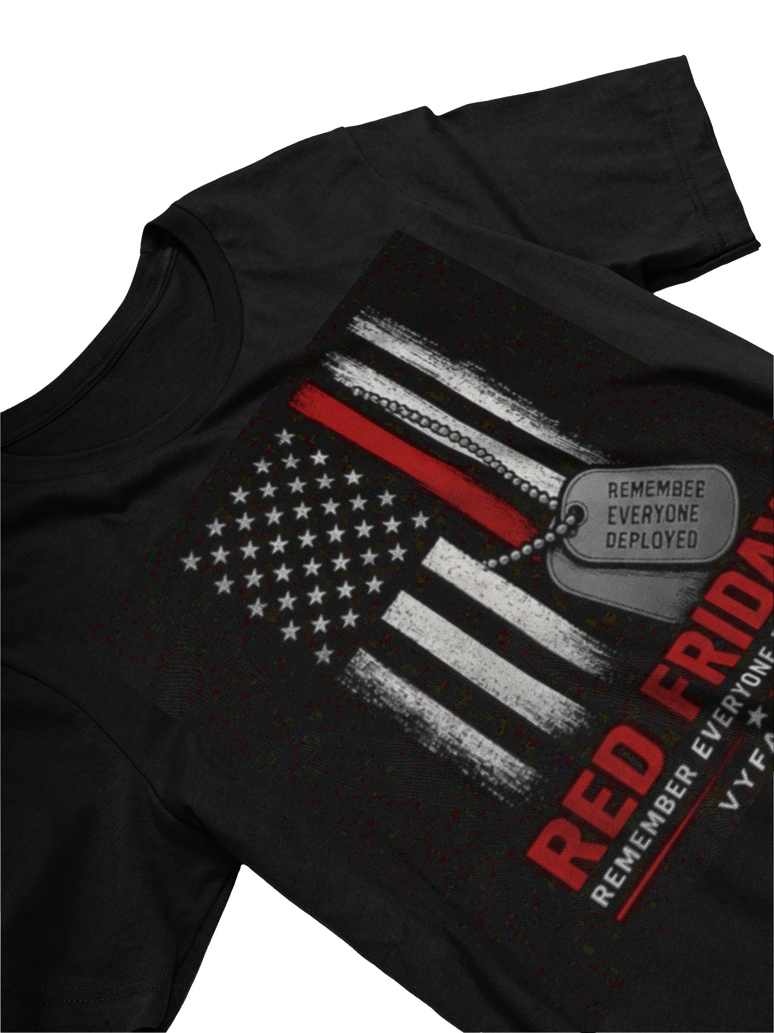 RED FRIDAY FLAG AND TAGS — Remember Everyone Deployed Tee product image (16)
