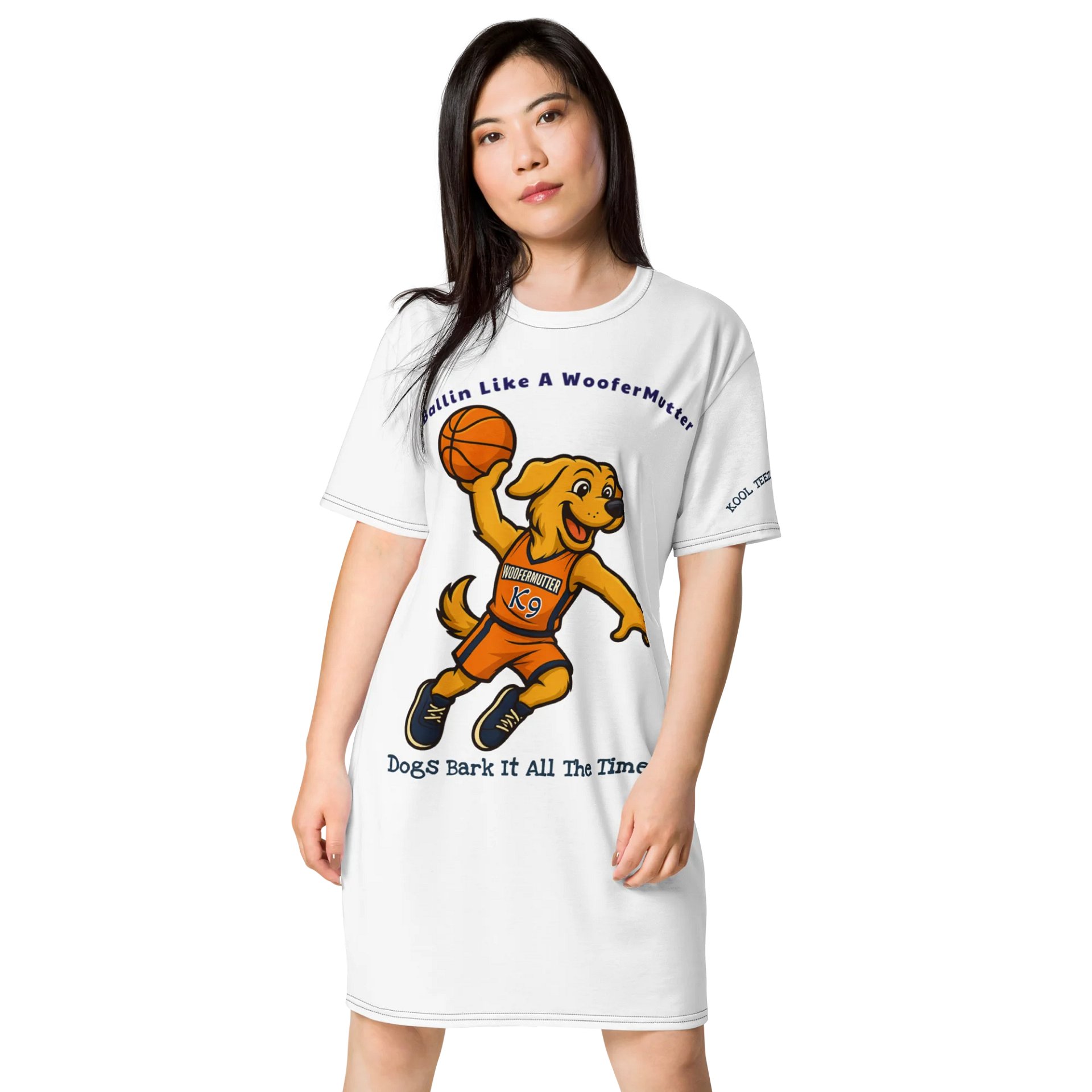 Golden Retriever T-shirt Dress product image (1)