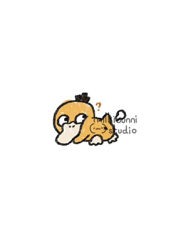 Psyduck Doodly Sticker product image (1)