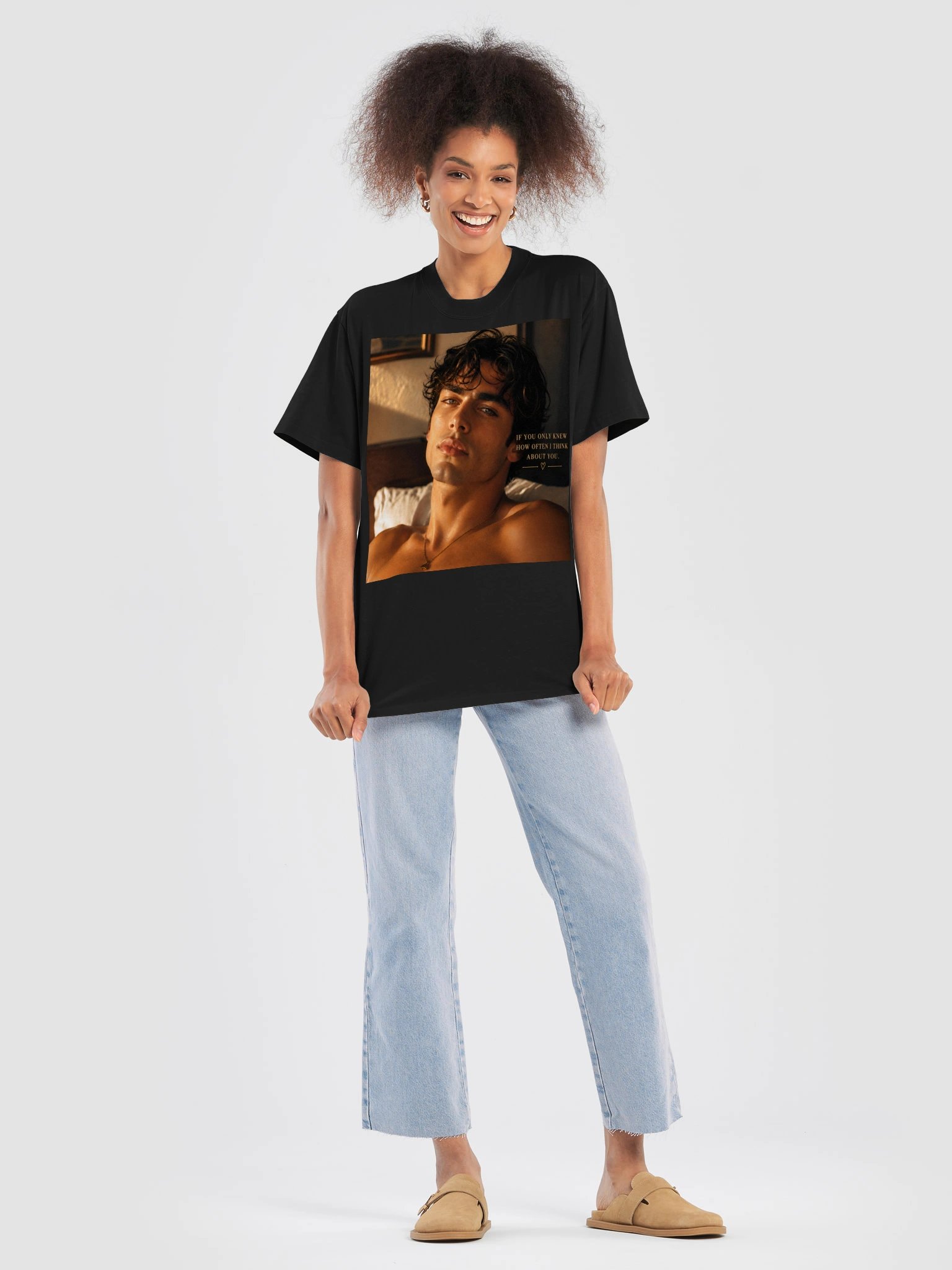 If You Only Knew Romantic T-Shirt | How Often I Think About You Love Shirt | Unisex Oversized Graphic Tee | Romantic Gift product image (8)