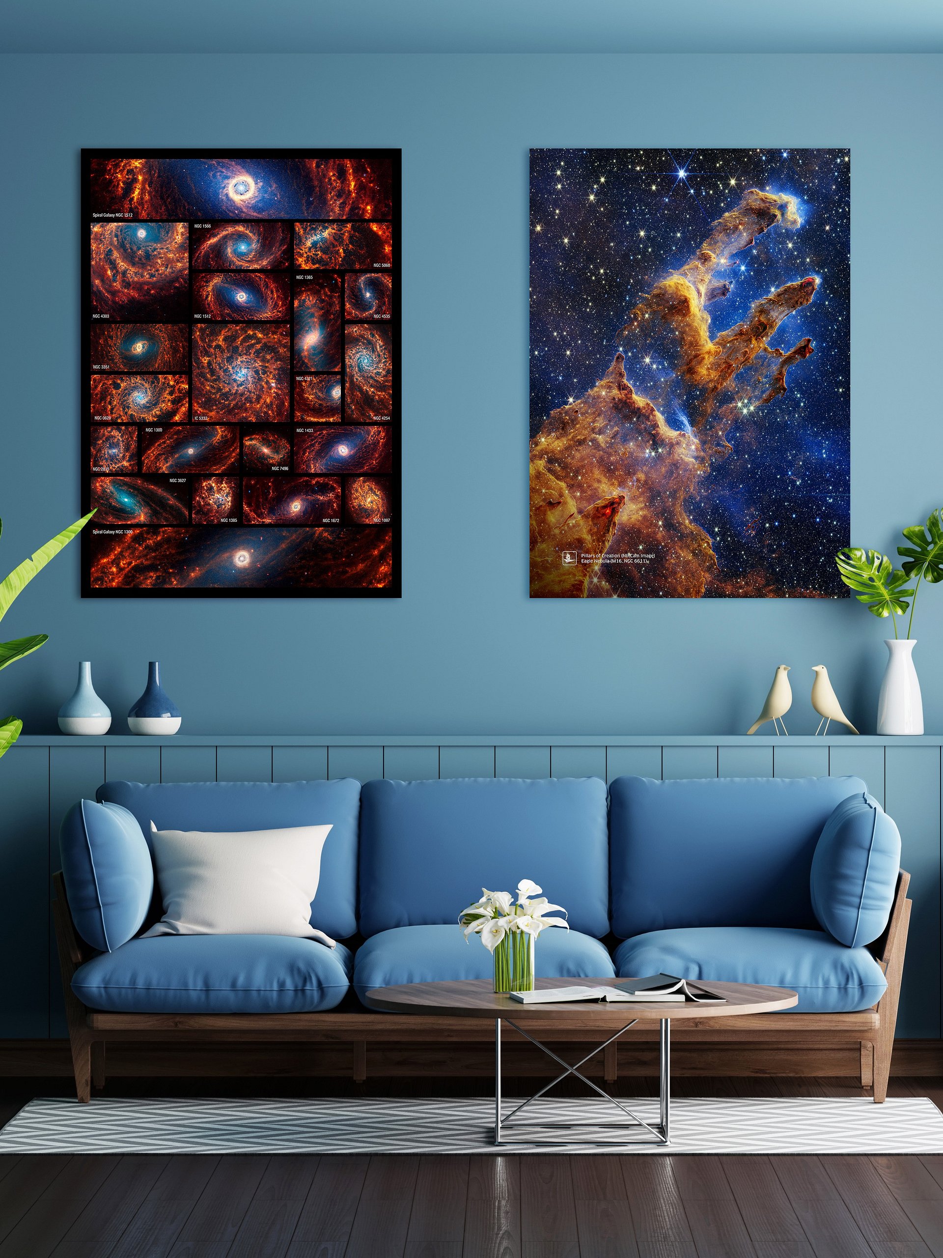 JWST 19+2 Spiral Galaxies (James Webb/JWST) — space poster product image (2)