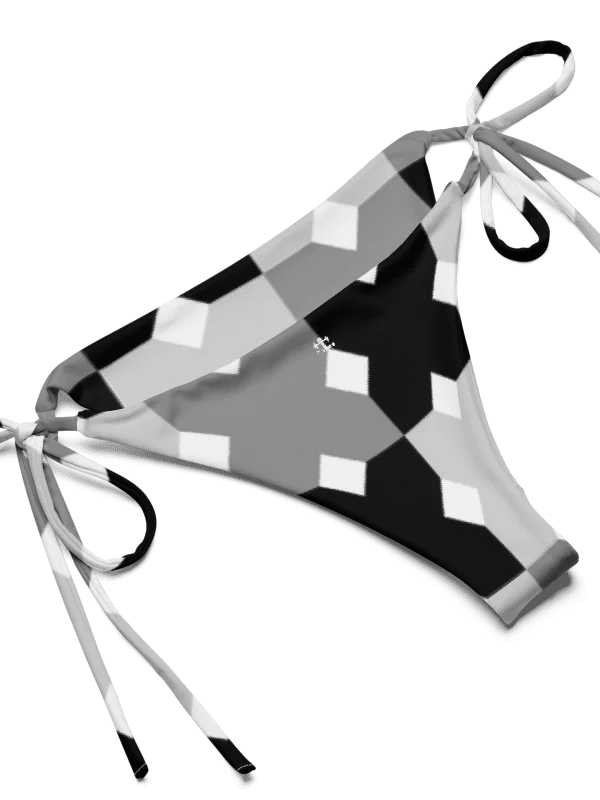 His House String Bikini Set - Monochrome Mosaic product image (12)