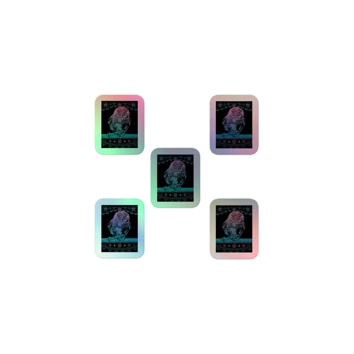 KC, The Vibe (owl), Holo Sticker Pack product image (1)