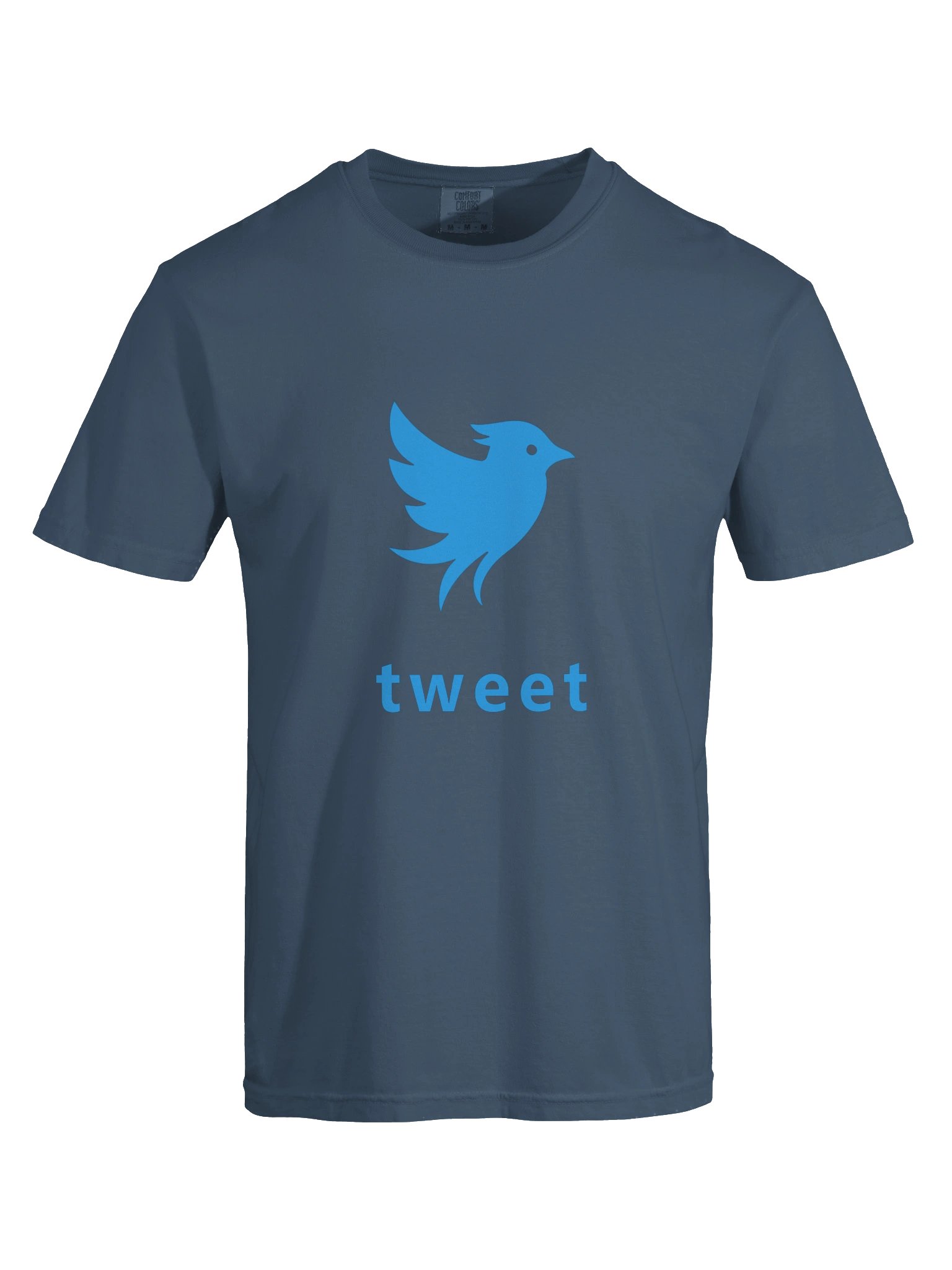 Tweet Logo Bluebird Midnight Blue T-Shirt product image (9)