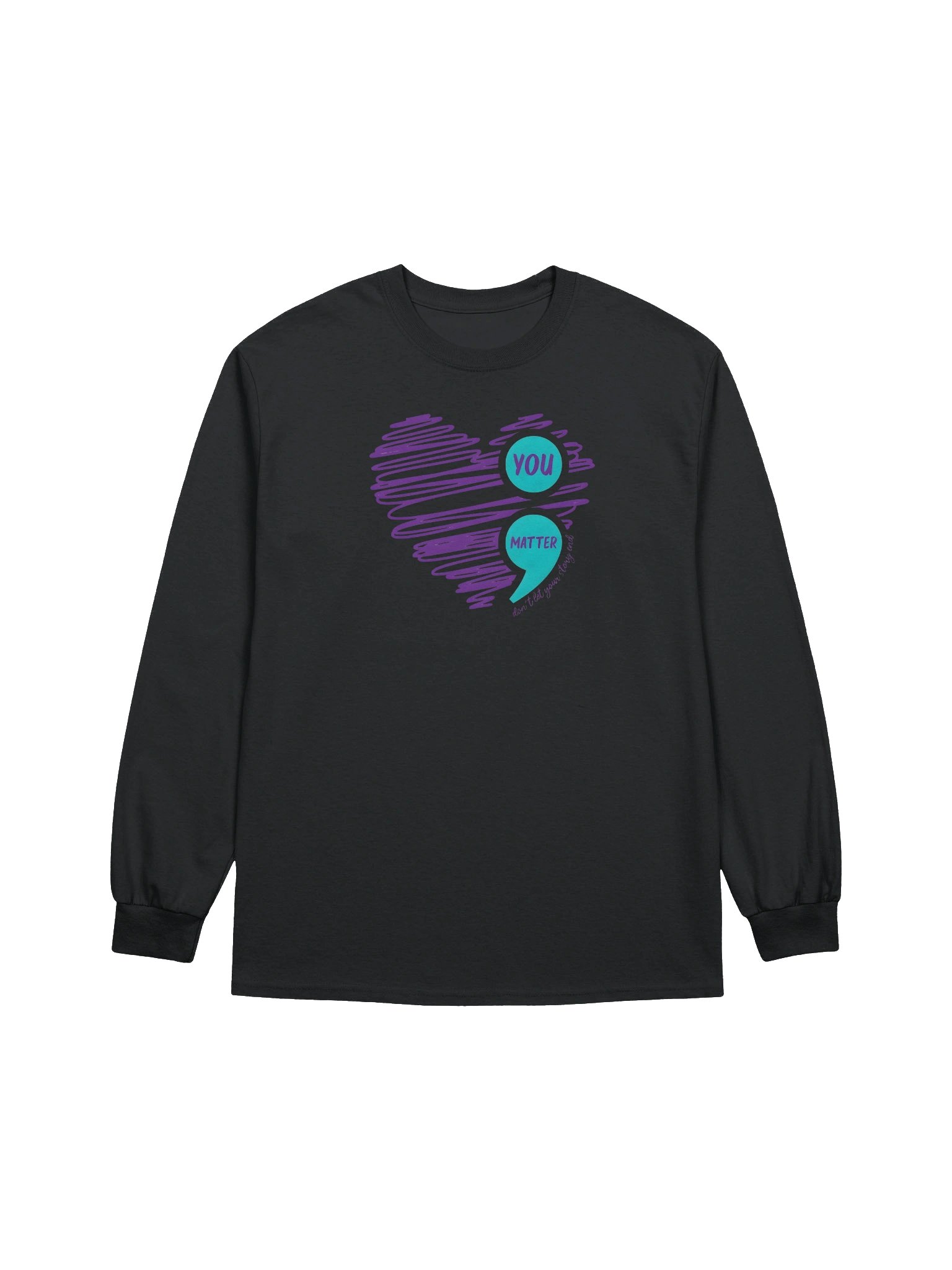 Scribbled Heart Long Sleeve Tee product image (1)