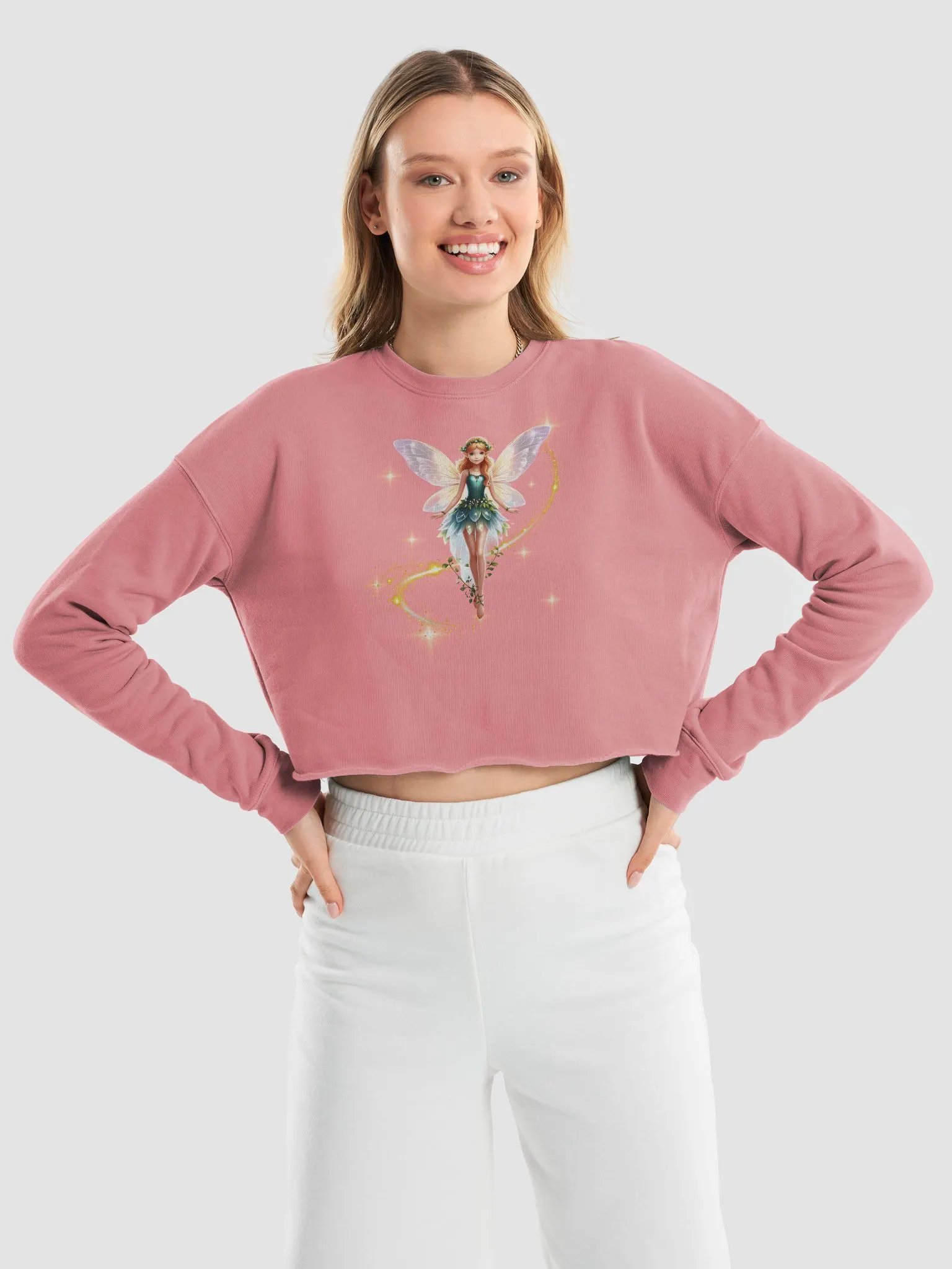 Enchanted Fairy Fleece Crop Sweatshirt Bella+Canvas (Women's) product image (9)