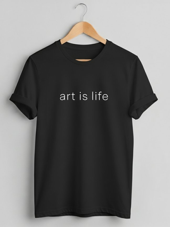Art Is Life Unisex T-Shirt - Black product image (1)