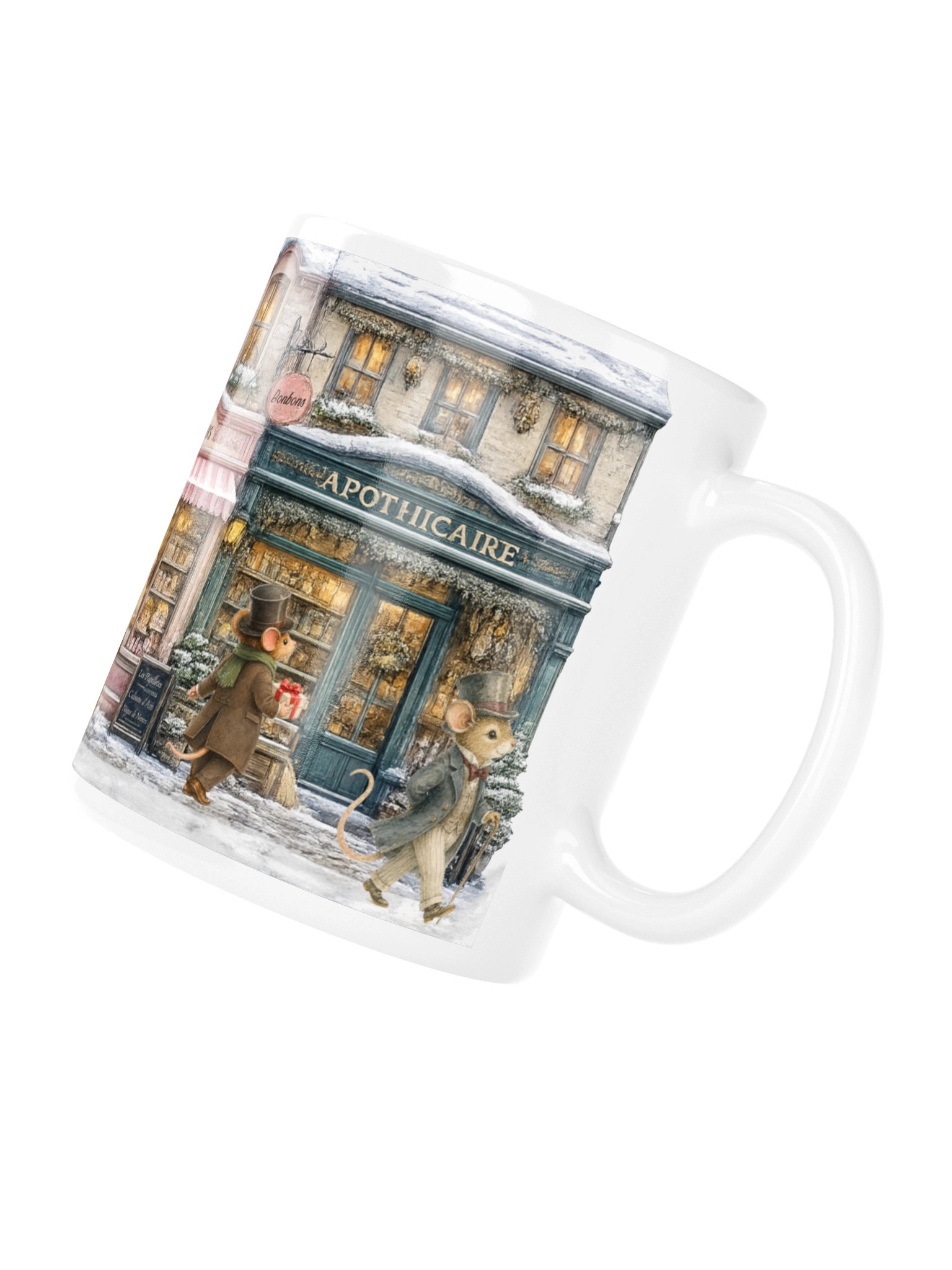 Christmas Is Coming – Whimsical Christmas Village Ceramic Mug product image (4)