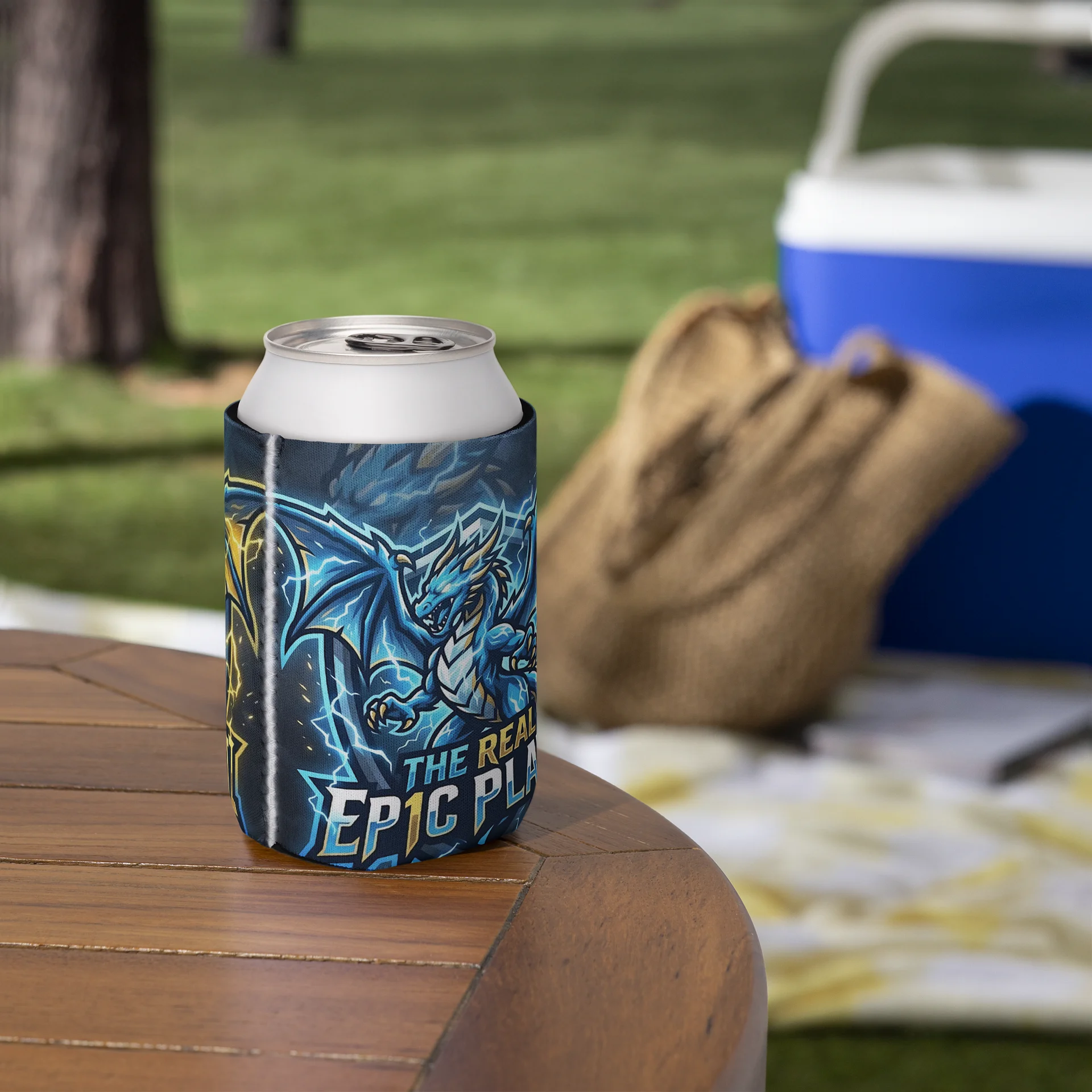 The Real Ep1c Plays “Thunder Dragon” Can Koozie product image (6)