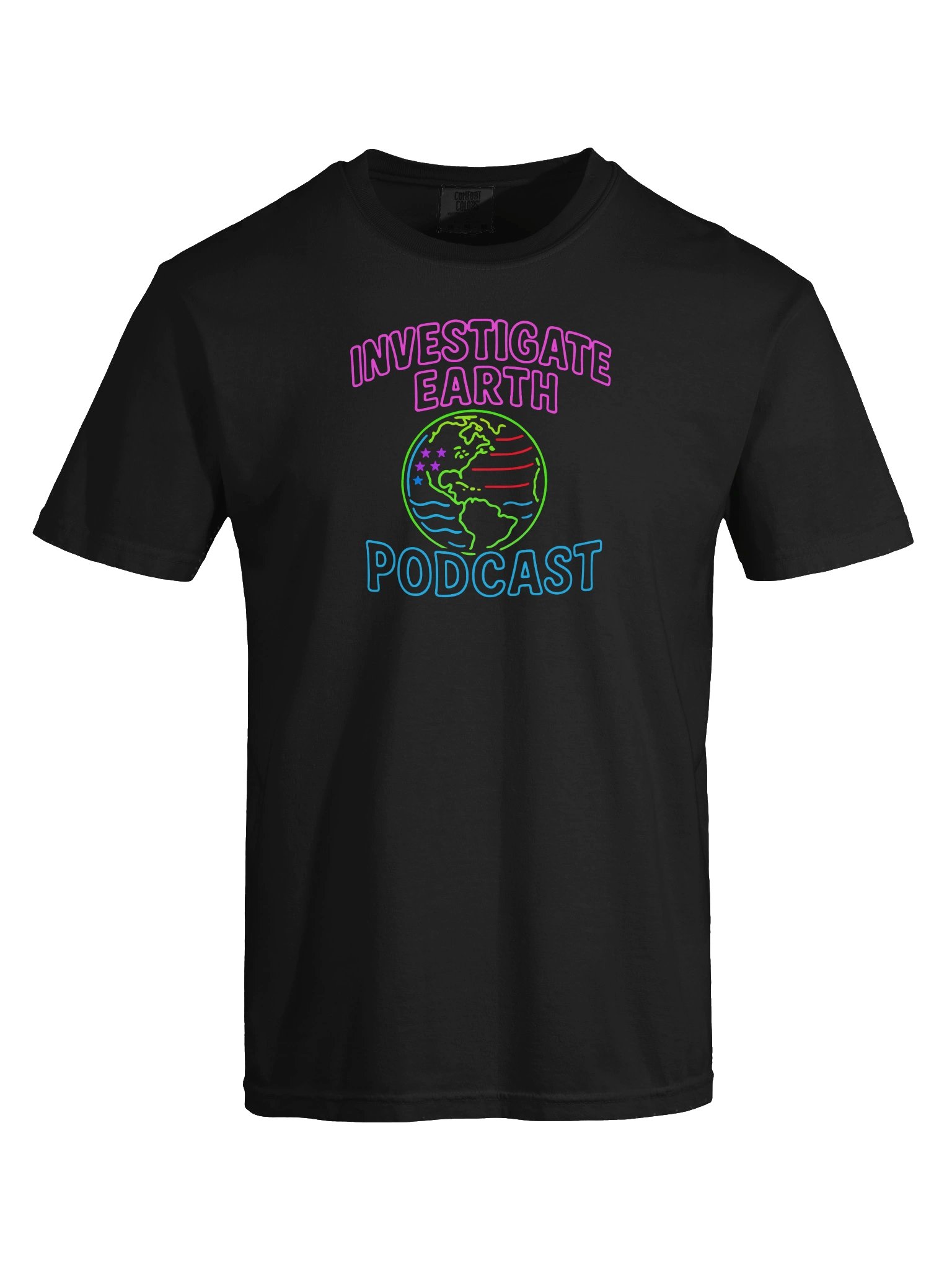 Neon Investigate Earth Podcast T-Shirt product image (5)