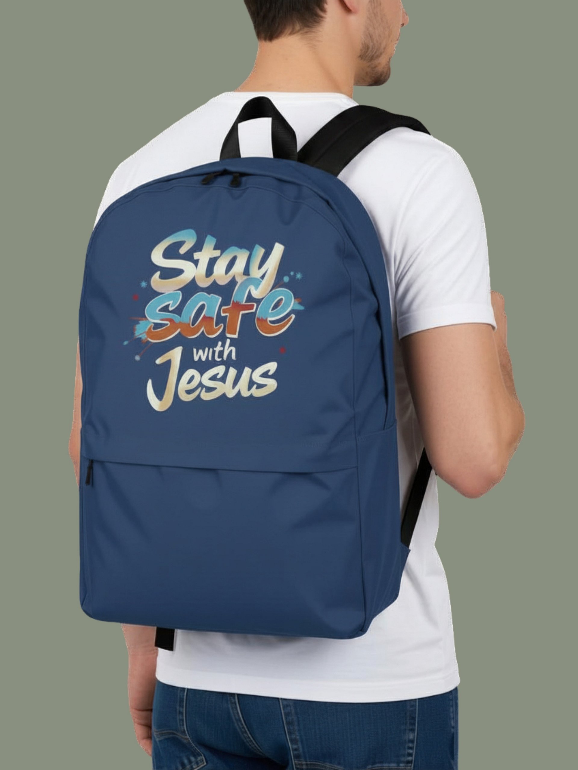Stay Safe with Jesus Backpack product image (1)