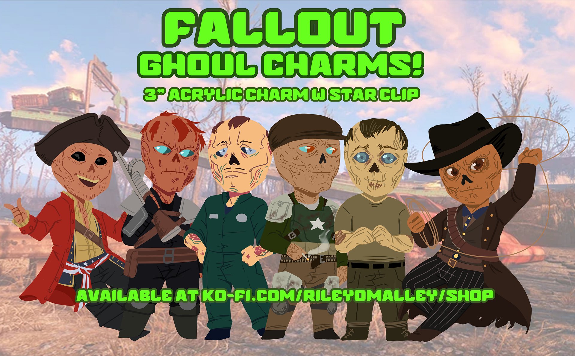 Fallout Ghouls Charms product image (1)