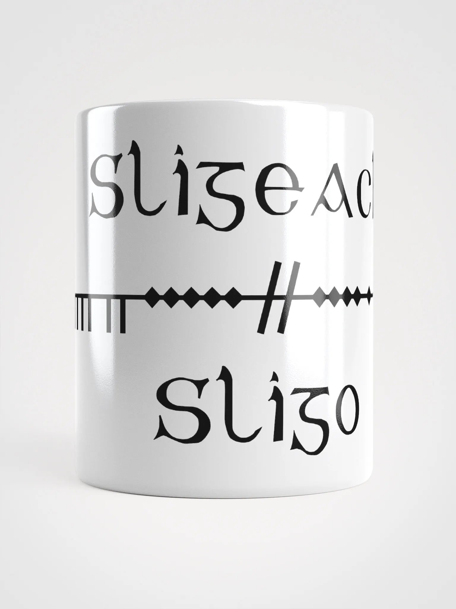 Sligo/Sligeach Scholastic style Gaelic Ogham Mug product image (1)