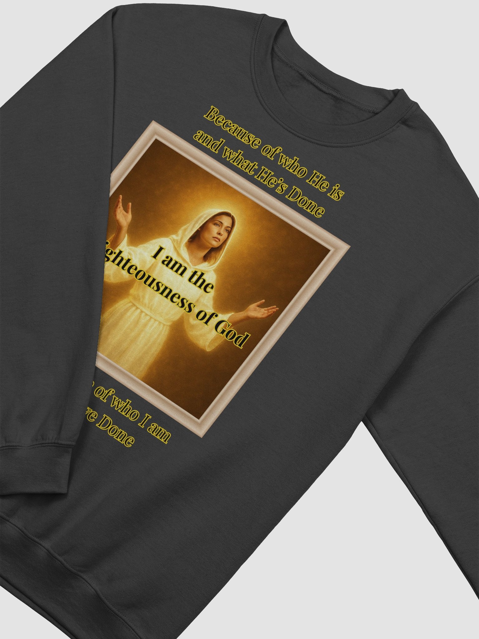 I am the Righteousness of God (Female) Gildan Classic Crewneck Sweatshirt Dark Colors product image (15)