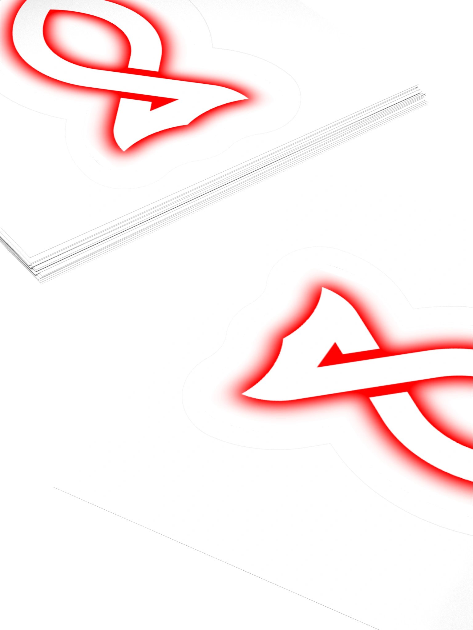 Red Glow Sticker product image (4)