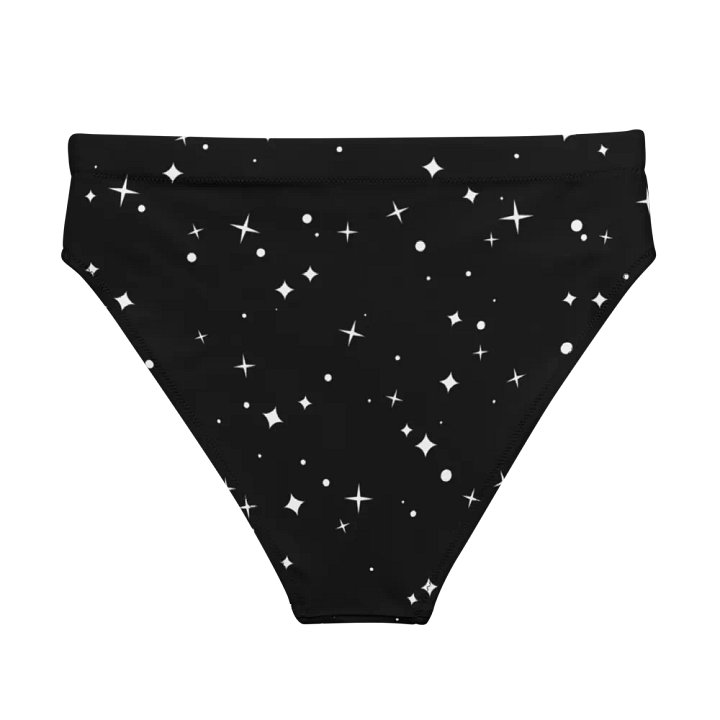 Cosmic Black High Waisted Bikini Bottom product image (2)