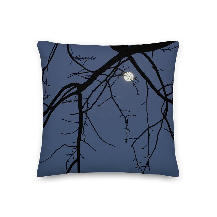 Premium pillow - Moonset behind a tree product image (2)
