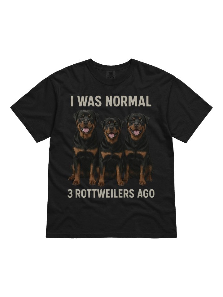 I Was Normal 3 Rottweilers Ago T-Shirt product image (1)