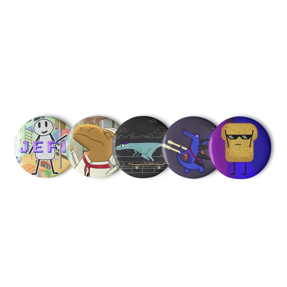 Dani & Dean Do An Internet Big Pin Button Set (2.25'') product image (4)