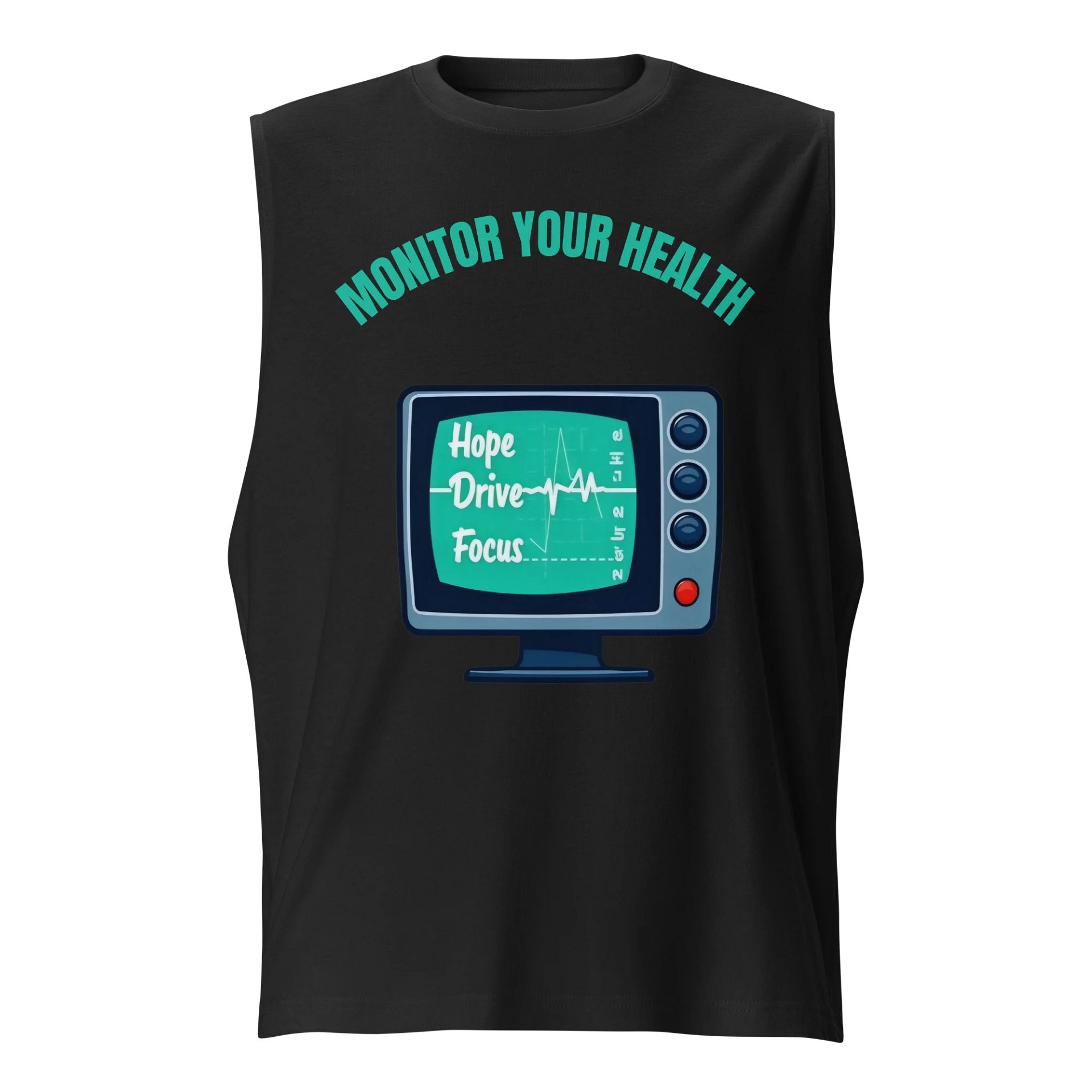 Heartbeat Monitor Retro Muscle Tank product image (1)