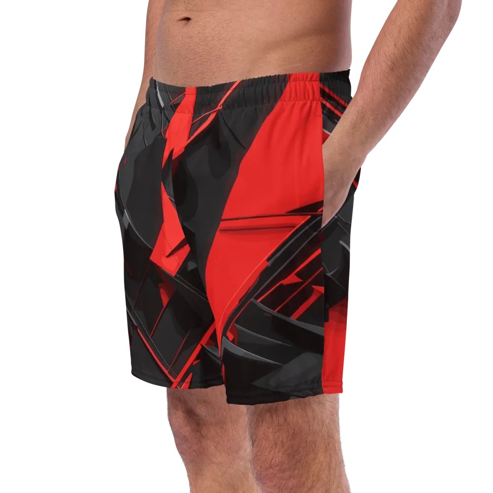 Abstract red ans black- Swim Trunks product image (6)
