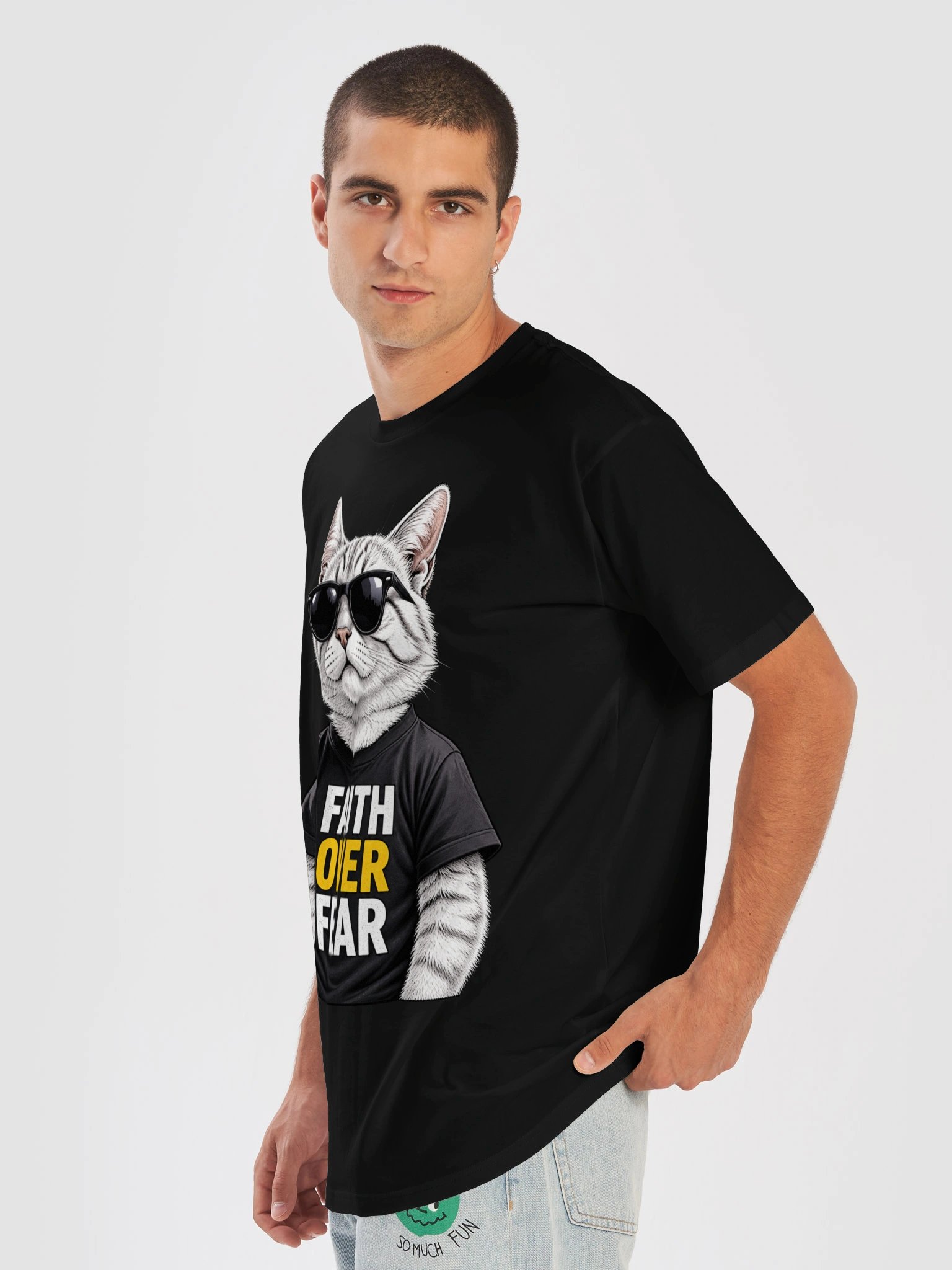 Faith Over Fear Cat Tee product image (7)