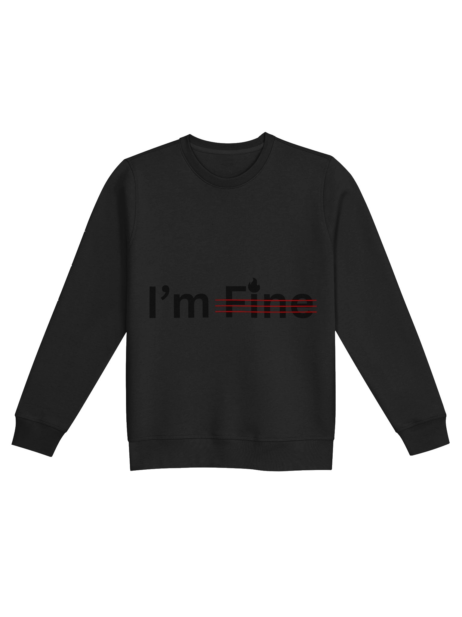 ''im fine'' sweatshirt product image (4)