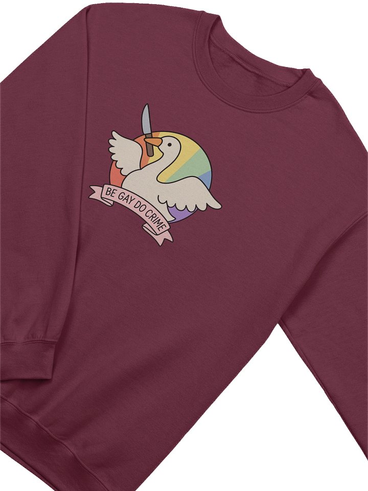 Be Gay Do Crime Crewneck Sweatshirt product image (6)
