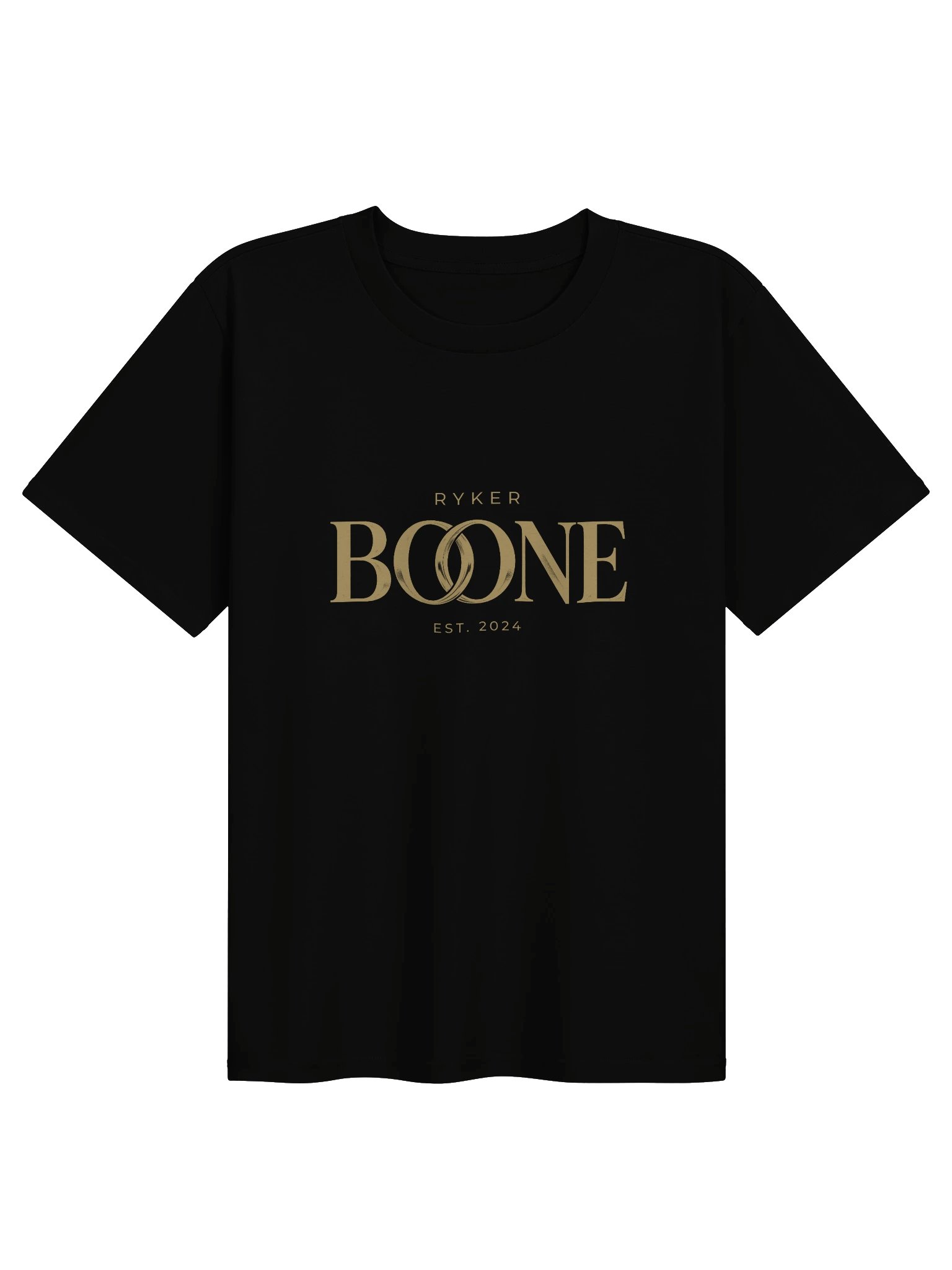 Ryker Boone Women's "When The Lights Go Gold" Classic Tee (Black/Gold Logo) product image (1)