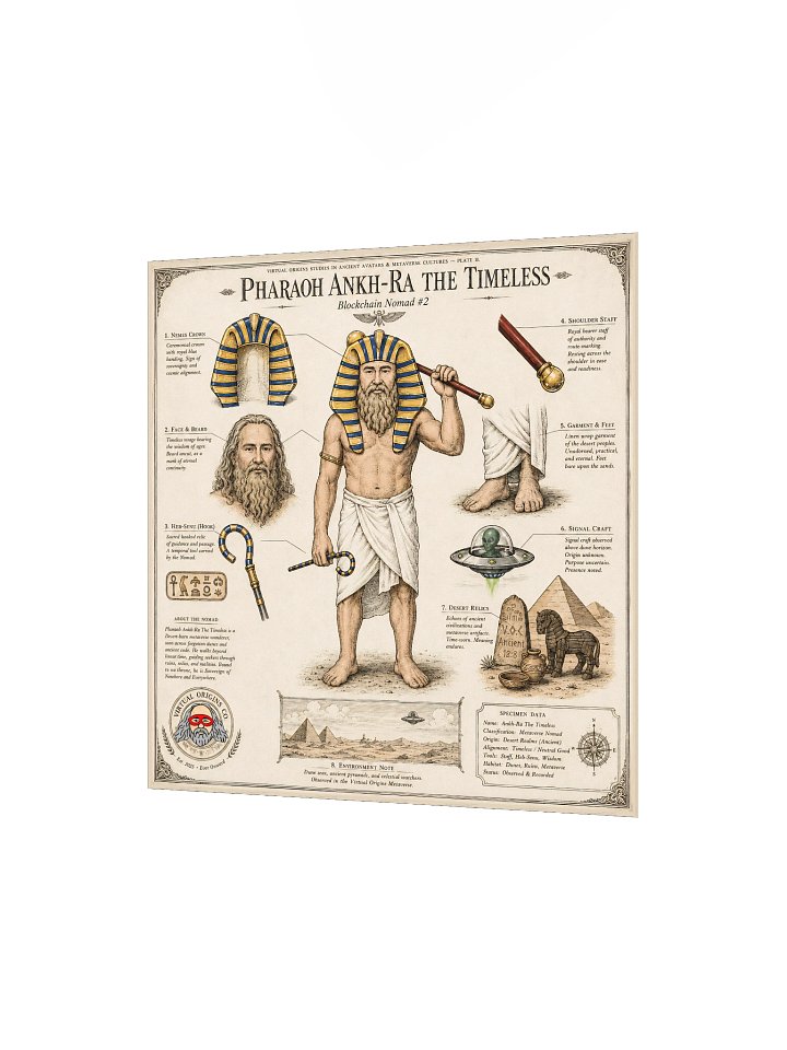 Pharaoh Ankh-Ra the Timeless — Vintage Illustrated Field Study Poster product image (2)