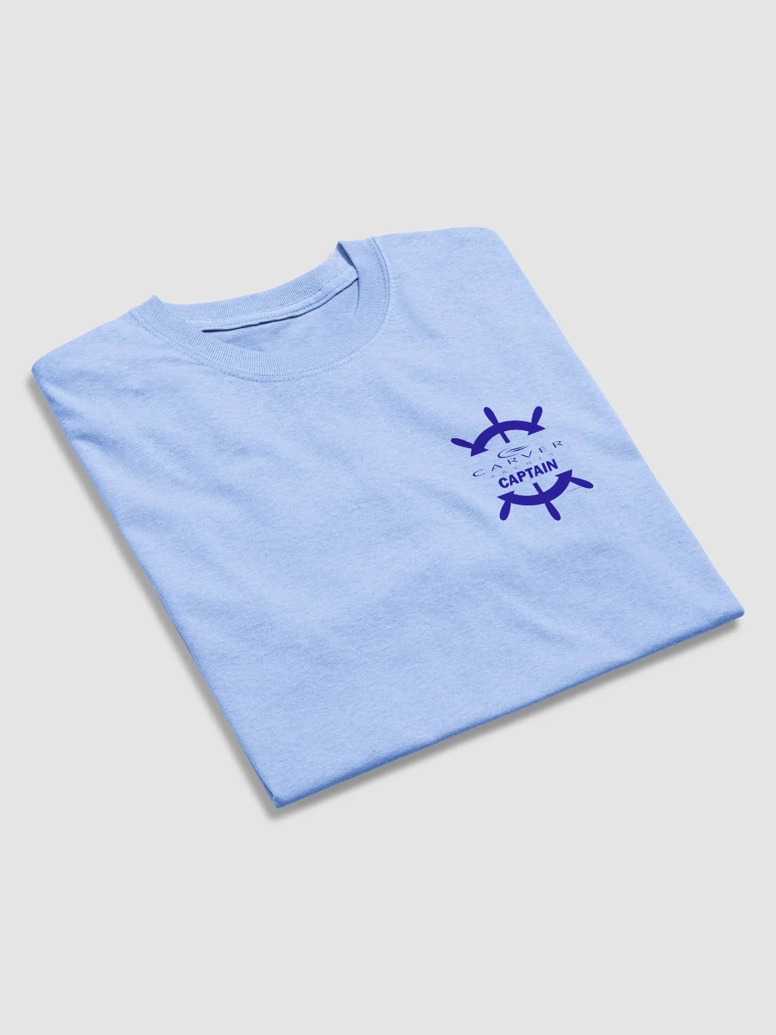 Carver Captain - T-Shirt - Light Shirt w/Blue Logo product image (5)