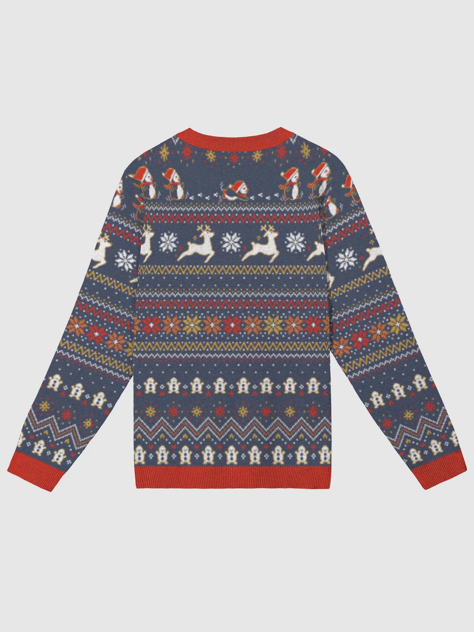 Festive Jacquard Knit Crewneck Sweater with Donkey product image (3)